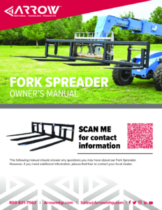 Arrow Fork Spreader Owner’s Manual